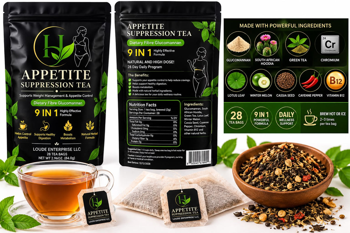 Appetite Suppression Tea – 9-in-1 Herbal Formula